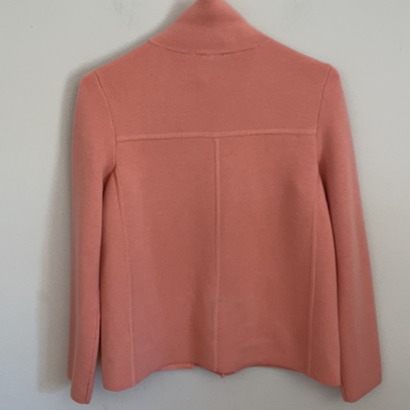 Talbots Petite Pure Italian Merino Wool Cardigan Collared Sweater  Cardigan - Picture 4 of 4